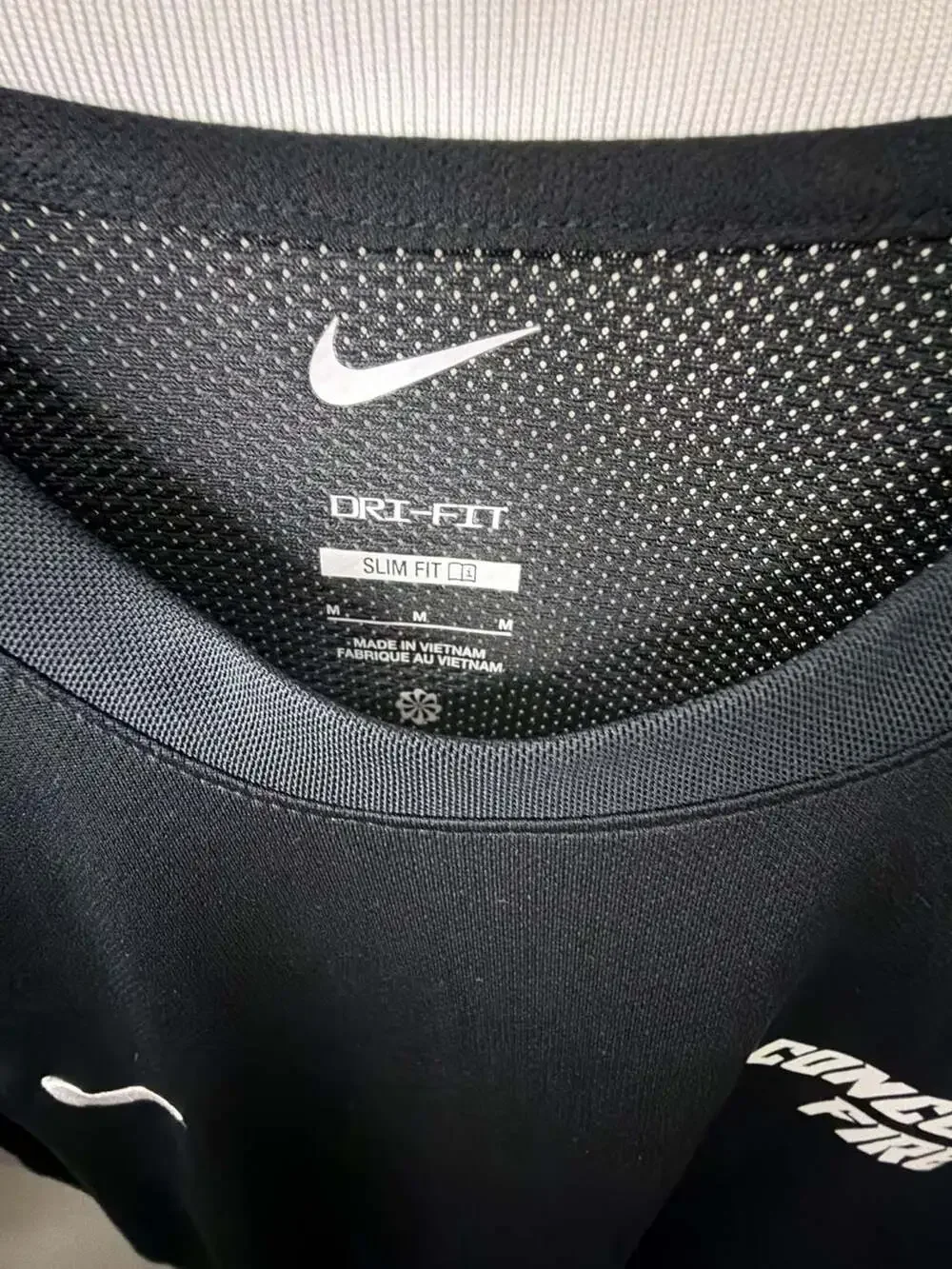 Nike Concorde Fire ECNL Soccer Jersey Men’s M Dri-FIT Slim Fit Black White